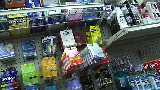 Crazy couple just had hardcore sex in the supermarket