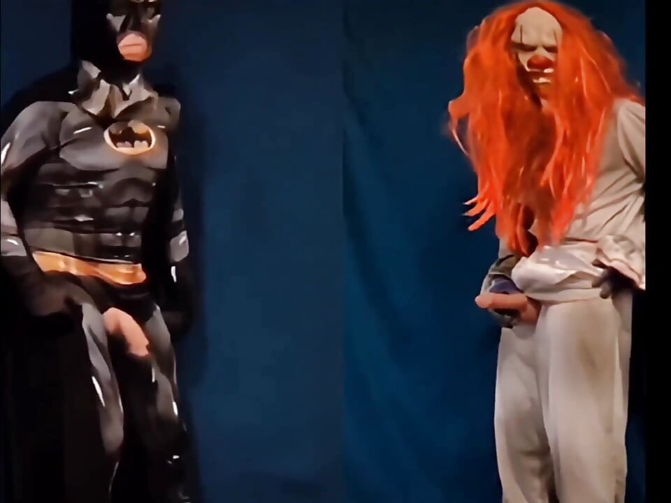 Batman kontra szalony clown Big Cock Battle