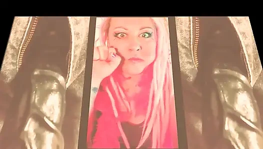 The cute mistress wants to watch you suck on your first BBC and gag on it