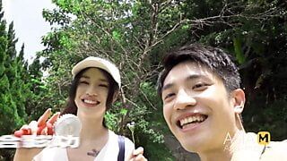 Trailer, erstes Mal Spezial-Camping ep3 - Qing Jiao - mtvq19-ep3 - Bestes originales Asien-Porno-Video