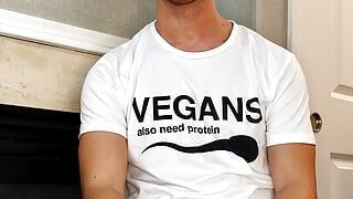 Veganer brauchen auch Protein Fotoshooting