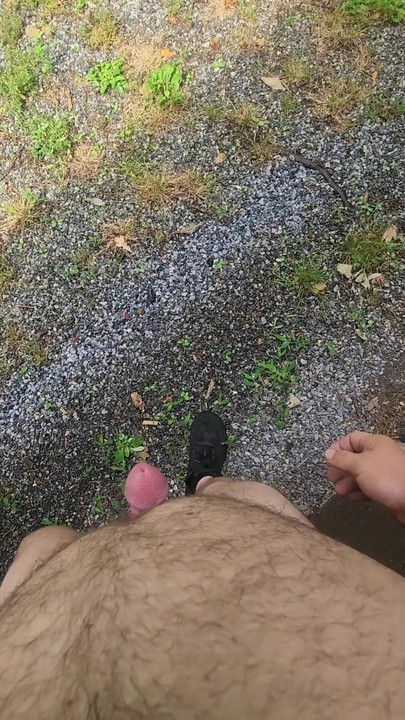 Memorable moment from "Naked in public with only shoes on."