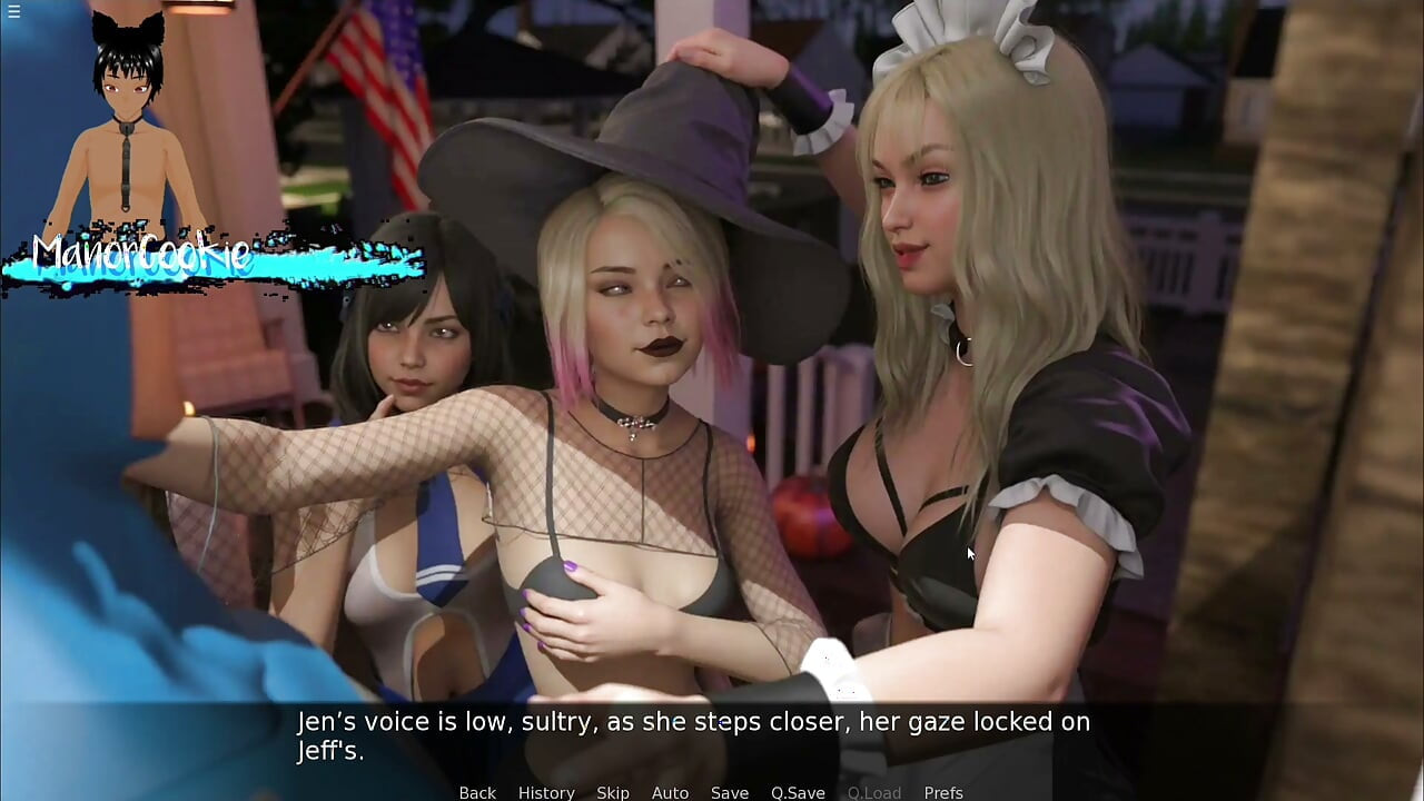 Trick Or Tease - Three beautiful ladies in costumes are hungry for some dick to lick, taste, suck and fuck