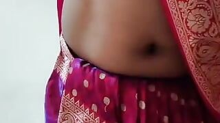Usar sari rojo