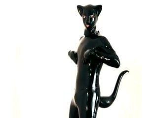 Latex-Catsuit aus Latex