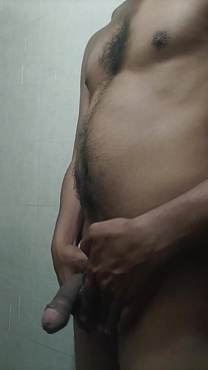 Bathroom handjob
