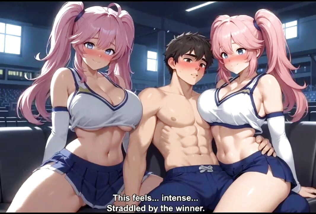 After big game sexy college cheerleader give fucking reward to captain animation