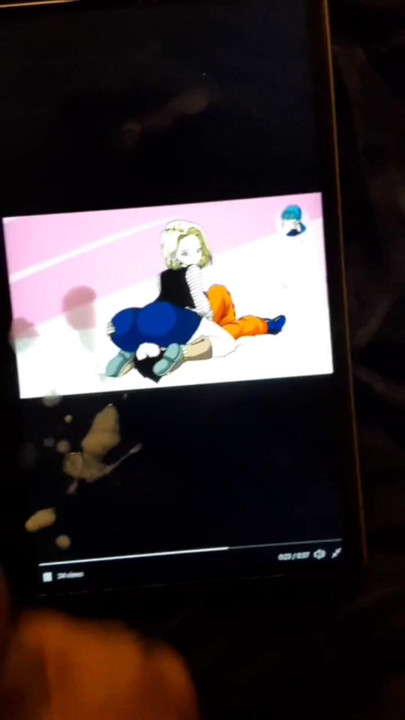 Men cumming to Android 18's farts