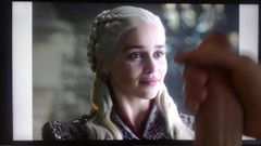Трибьют спермы для Emilia Clleke (Daenerys Targaryen)
