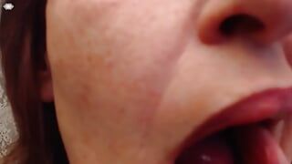 V200 Licking Biting Tongue, Teeth Lips Upclose Custom Request with Dawnskye