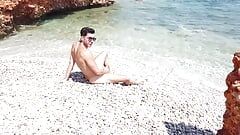 해변에서 핫한 섹시녀 펠라
