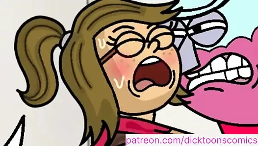 Jeder hat Eileen gefickt, außer Benson, Er fickt sie und kommt nach innen. - regelmäßige show-cartoon-parodie