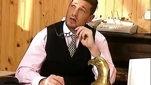 Servile Slut Helps her Boss Relax