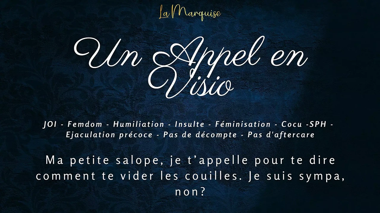 [French Audio Porn] I'm calling you to tell you how to empty your balls