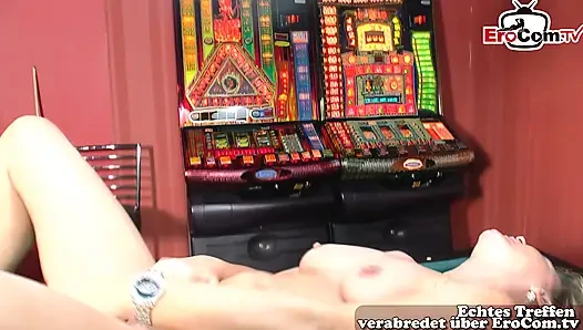 German granny does her first sex casting for pocket money