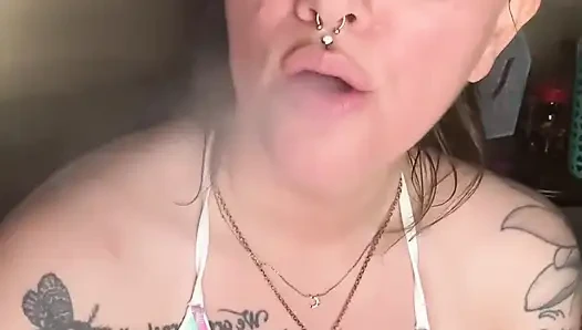 Chery Trees Smoking in a Bikini