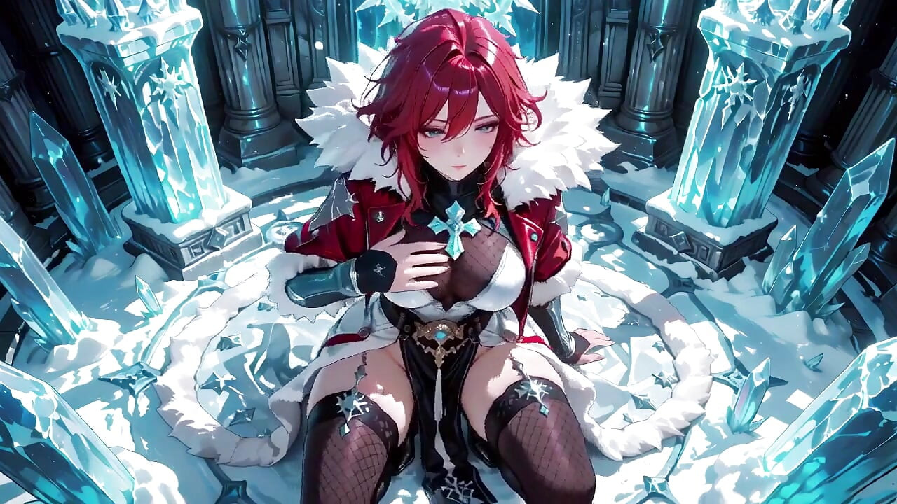 Ice Queen Unleashed! 红头发, 冰冷的装甲和慵懒的卧室氛围