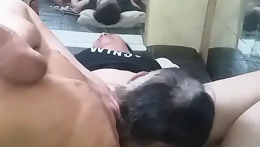 Another Good Angle I Eat Her Wet Big Hole Pussy of My Wife