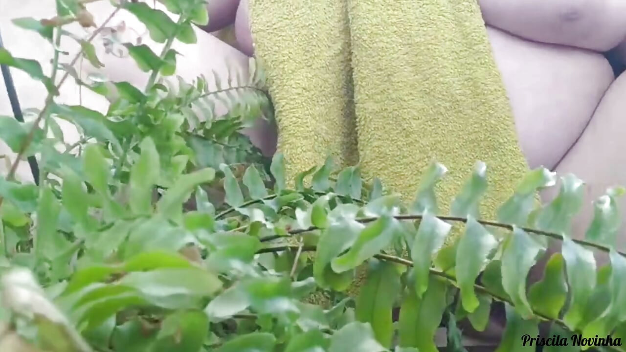 Stepmom makes video for stepson's friend teaching gardening part 01