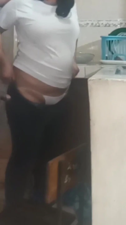 Epic moment from "Maid fucking and sucking when she washes dirty dishes"