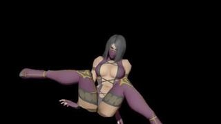 MMD Mileena сексуальный хип-танец!