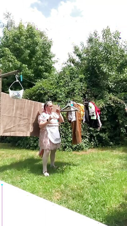 In a babydoll outfit with a new dress to extend the edge.