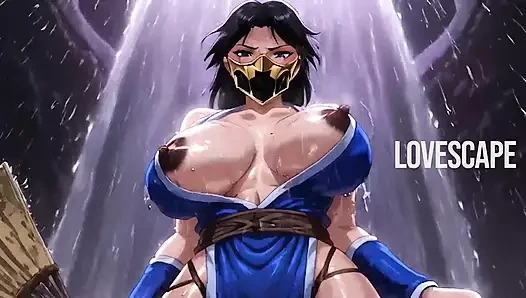 Kitana Mortal Kombat соло: кричащие оргазмы + интенсивный трах