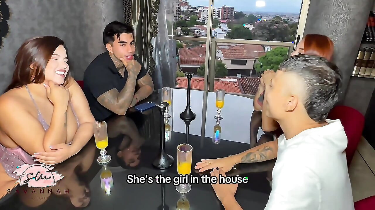 Mom-in-law having sex with her son-in-law at a family dinner - Savannah Watson