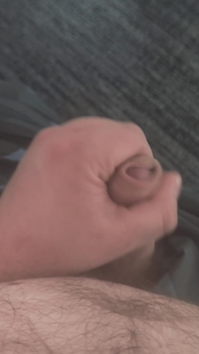Fat Hairy Bear Jerks off in the Office and Cums on the Floor