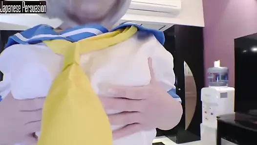 Kesempurnaan pinggang G-cup dalam cosplay Hamakaze, fantasi pribadi ditangkap dalam sesi rahasia yang seru angle1