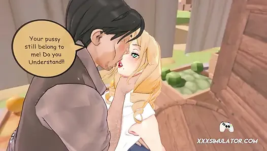 Ее мужа нет, поэтому деревенский паренек трахает ее рот и киску, пока она не кончит