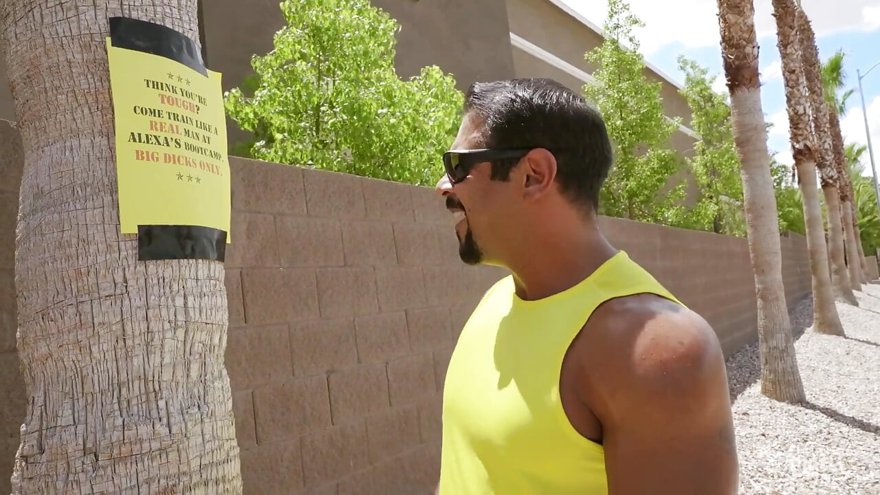 Trans Angels - Draven Navarro Is Out for a Run When He Spots an Advertisement of Alexa Scout's Boot Camp for Big Dicks
