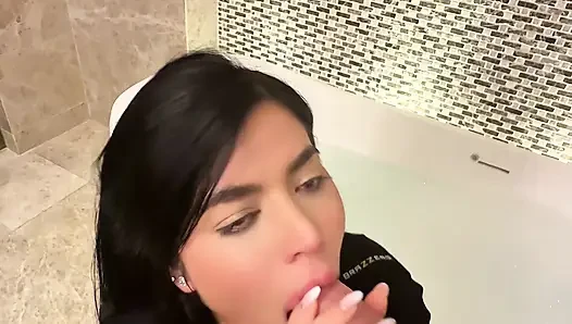 Sara Retali Fucks Chris Diamond in a Hotel Bathroom