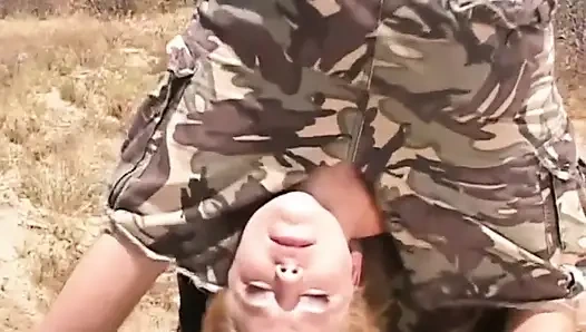 Hot sexy busty girl enjoys a big fat cock