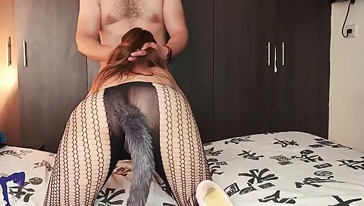 Geile MILF-latina-ehefrau Führt Oral, Doggystyle Mit Fuchsschwanz Durch Und Endet Mit Abspritzen Im Mund