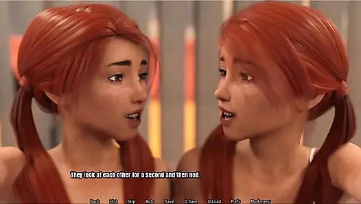 Grandma's house: I gave the 18 years twinnies a cum facial