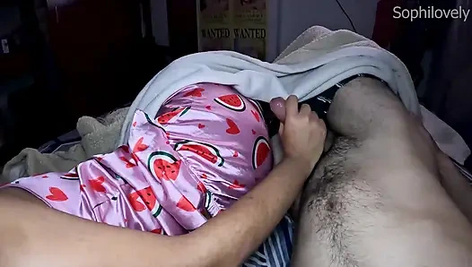 Big Ass Brunette Stepsister Fucks and Her Buttocks Bounce