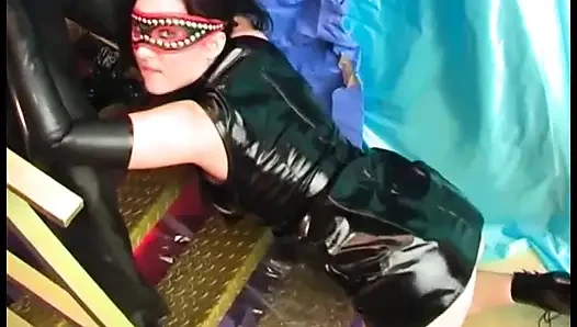 Fetish girl in mask doggystyle fucked