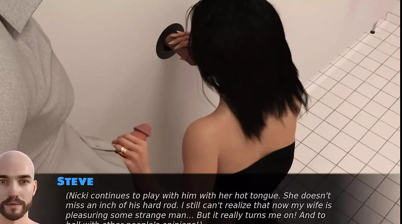 Exciting games: hot wife in glory hole getting fucked by strangers and her cuckold husband ep 30