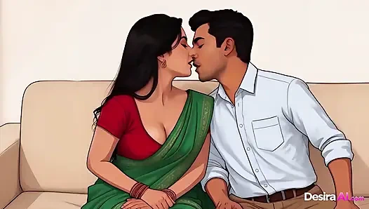 Indisches mädchen tauscht muschi für die Zukunft der Familie und wird gesahnt - AI generiert