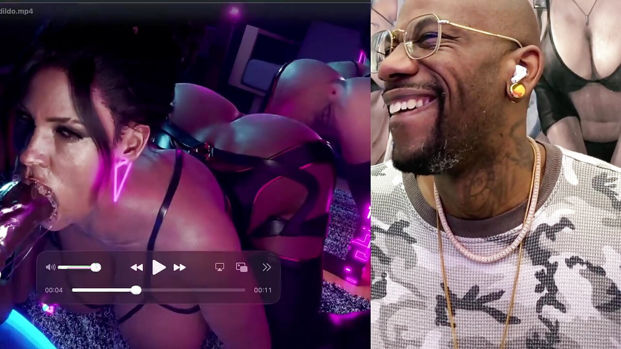 Panam Deepthroating the Fuck Out of a Hard BBC Dildo with Her Ass Exposed, Huge Ass Slut Fucked by a BBC