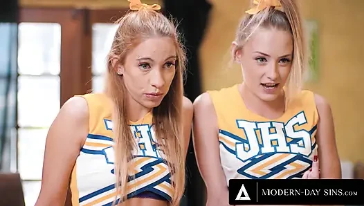 MODERN-DAY SINS - Anal-Loving Naughty Cheerleaders Seduce Their Coach For A Threesome