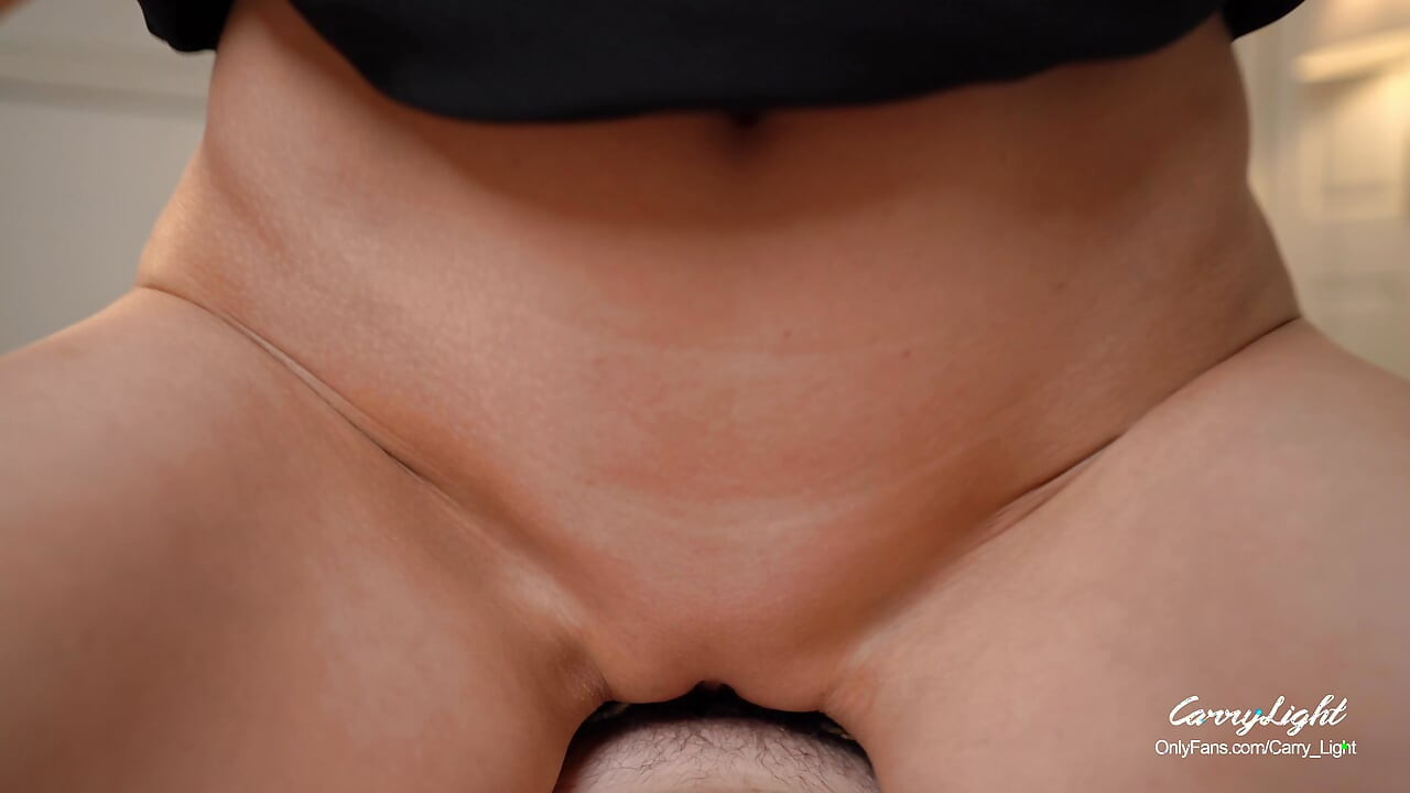 Step Mom Caught Step Son Jerking off and help him to Cum Quick  Grinding and Rubbing CarryLight