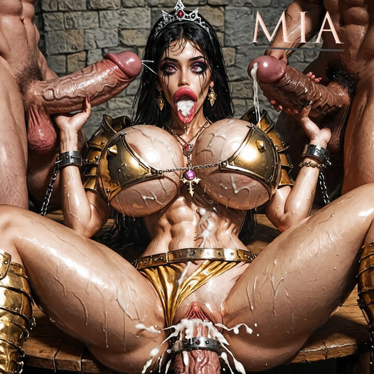 AI LATINA DUNGEON SLUT MIA PART 3: MIA GETS HER CHEEKS CLAPPED!