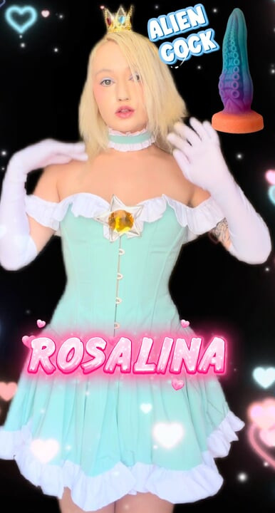 SUPER MARIO ROSALINA ρουφάει δακρυσμένη εξωγήινο πούτσο