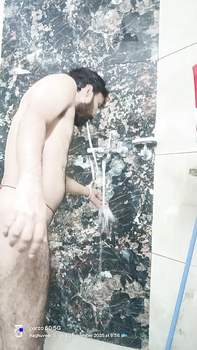 Indian desi man enjoy penis enlargement massage