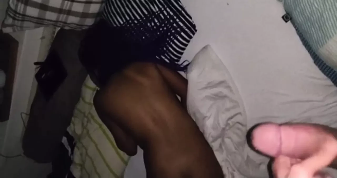 fucking my malay god sister & cumshot while she sleeps.