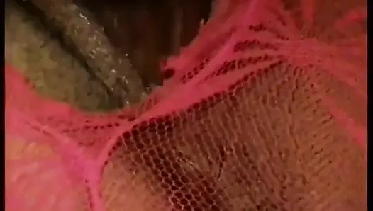 Chick with huge tits gets fucked wearing lingerie