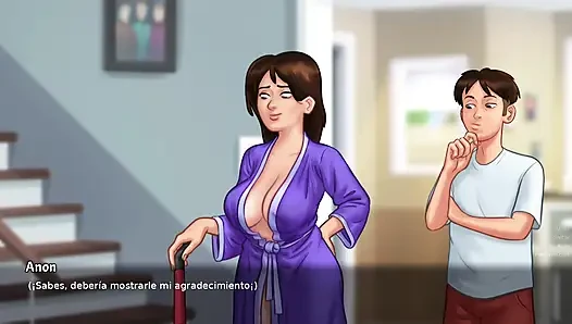 Stepmom wants to have sex every now and then, so you have to please her - summertime saga