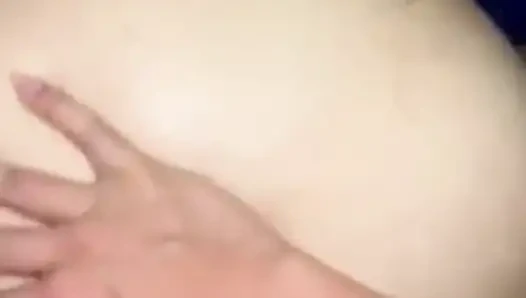 Horny MILF moans while getting fucked hard in doggy-style by a big cock.